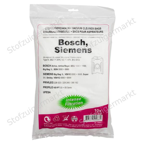 Microfiber - stofzuigerzakken - Bosch, Siemens - polybag